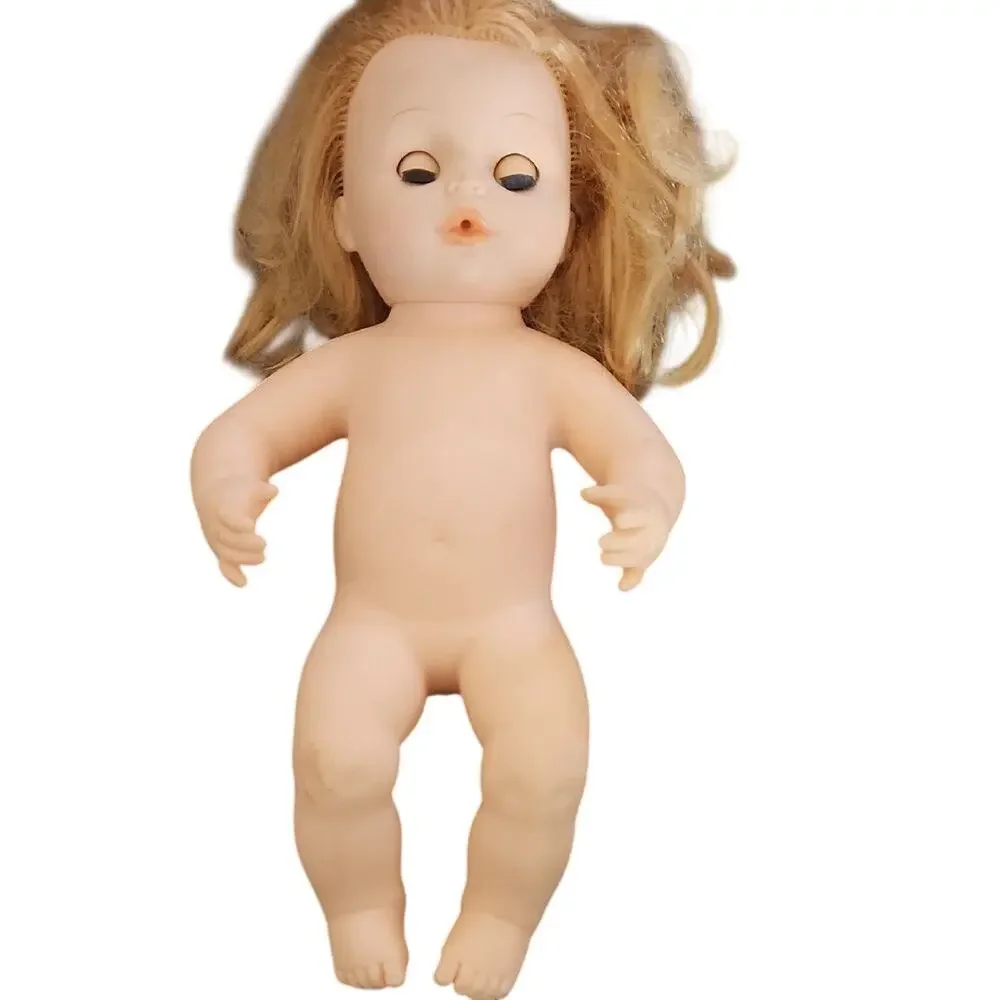 Adorable Vintage Horsman Blonde Doll with White Dress